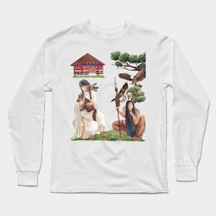 Native American Couple Long Sleeve T-Shirt